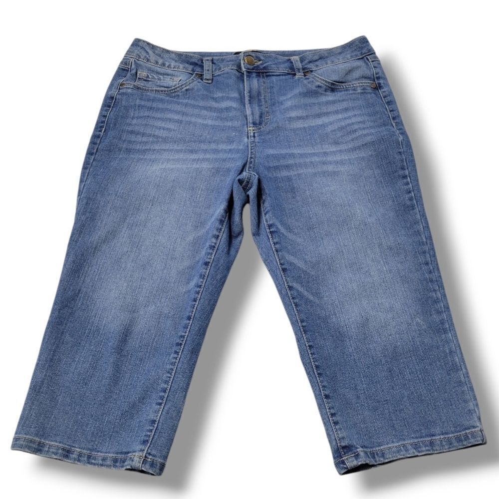 D.Jeans Size 8 W32"xL16.5" D. Jeans Capri Jeans Capris Capri Pants Stretch Blue